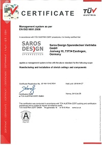 Сертификат TUV_Saros_eng
